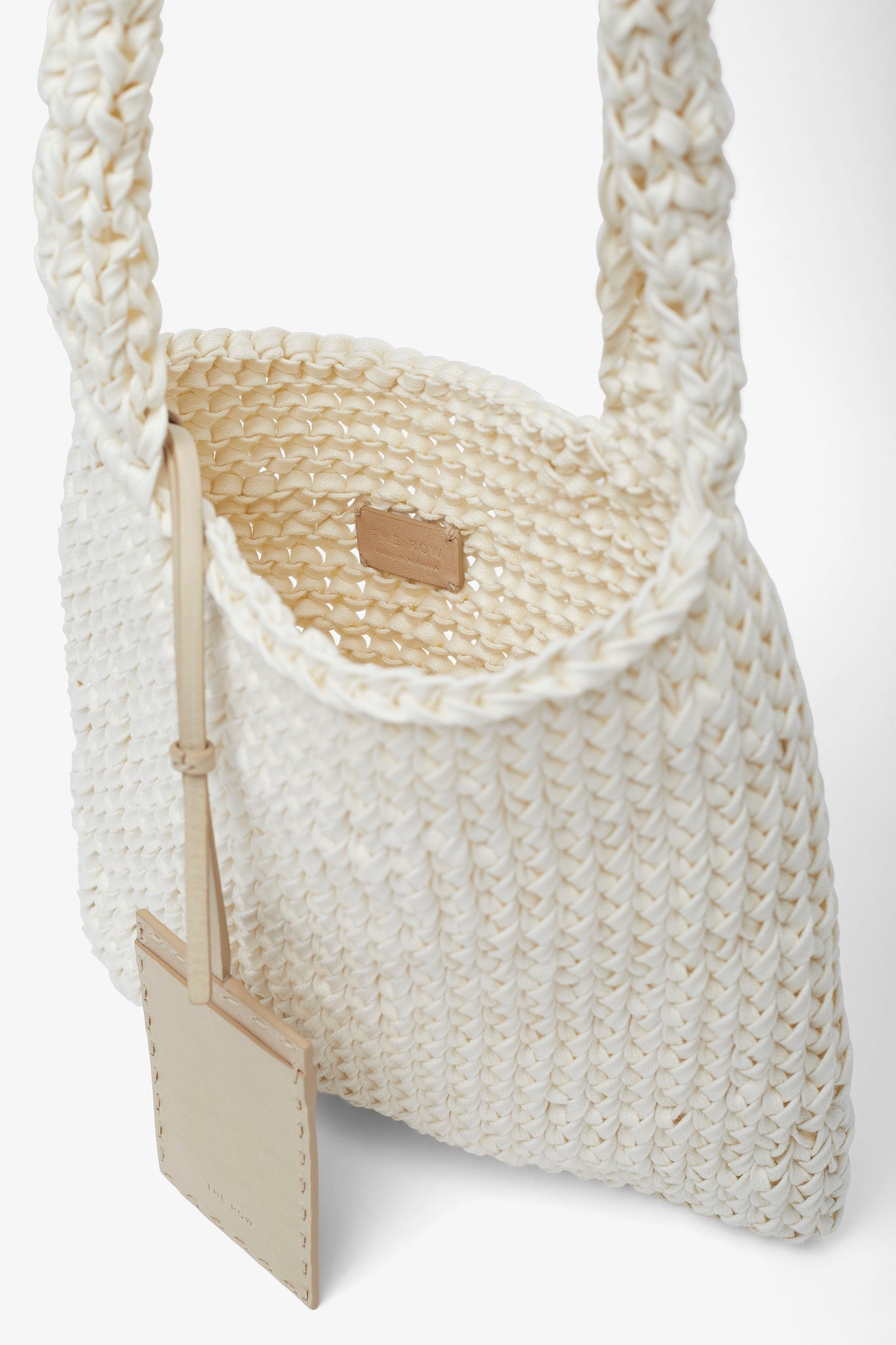 Didion ivory shoulder bag