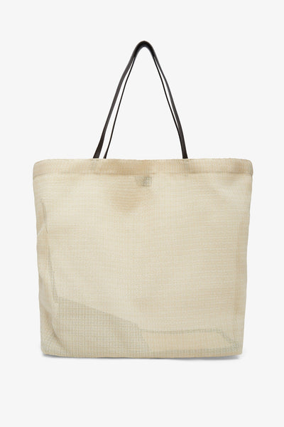 Barn ivory mesh tote bag