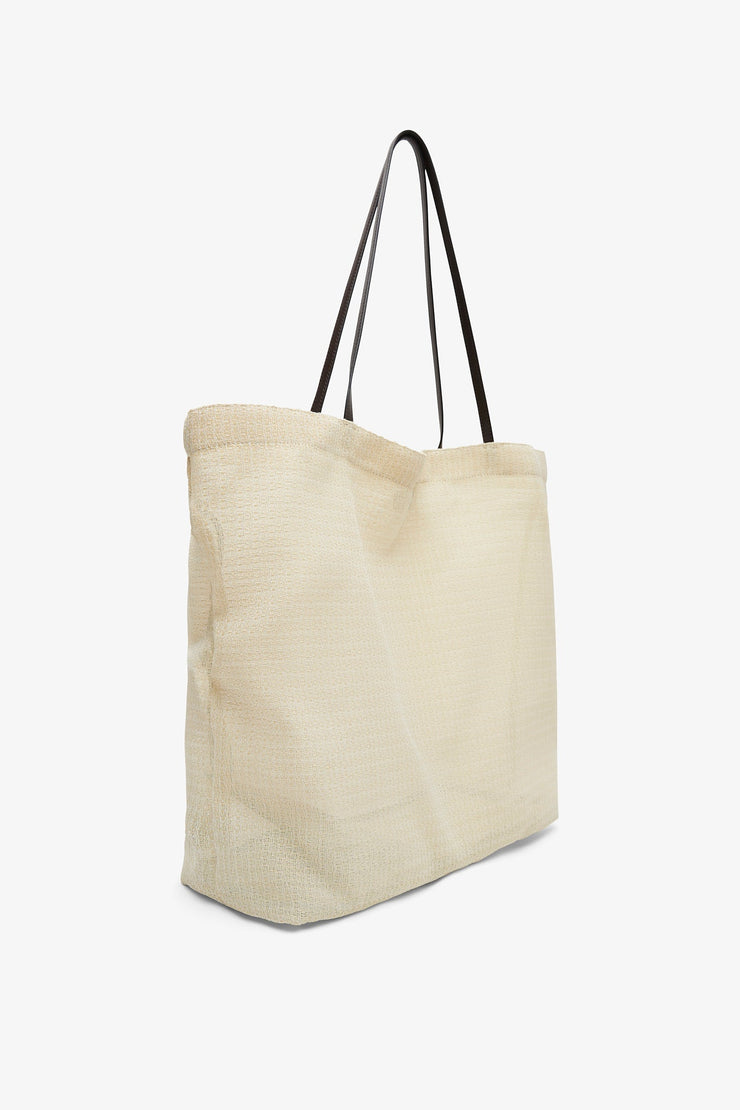 Barn ivory mesh tote bag