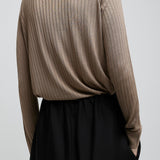 Keya beige knit top
