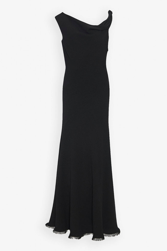The Row | Violetta black silk dress | Savannahs