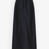 Saul black silk cotton skirt