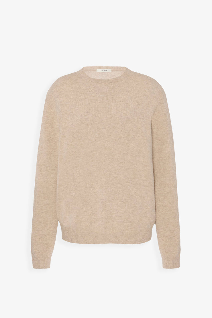 Kisaora beige melange cashmere top