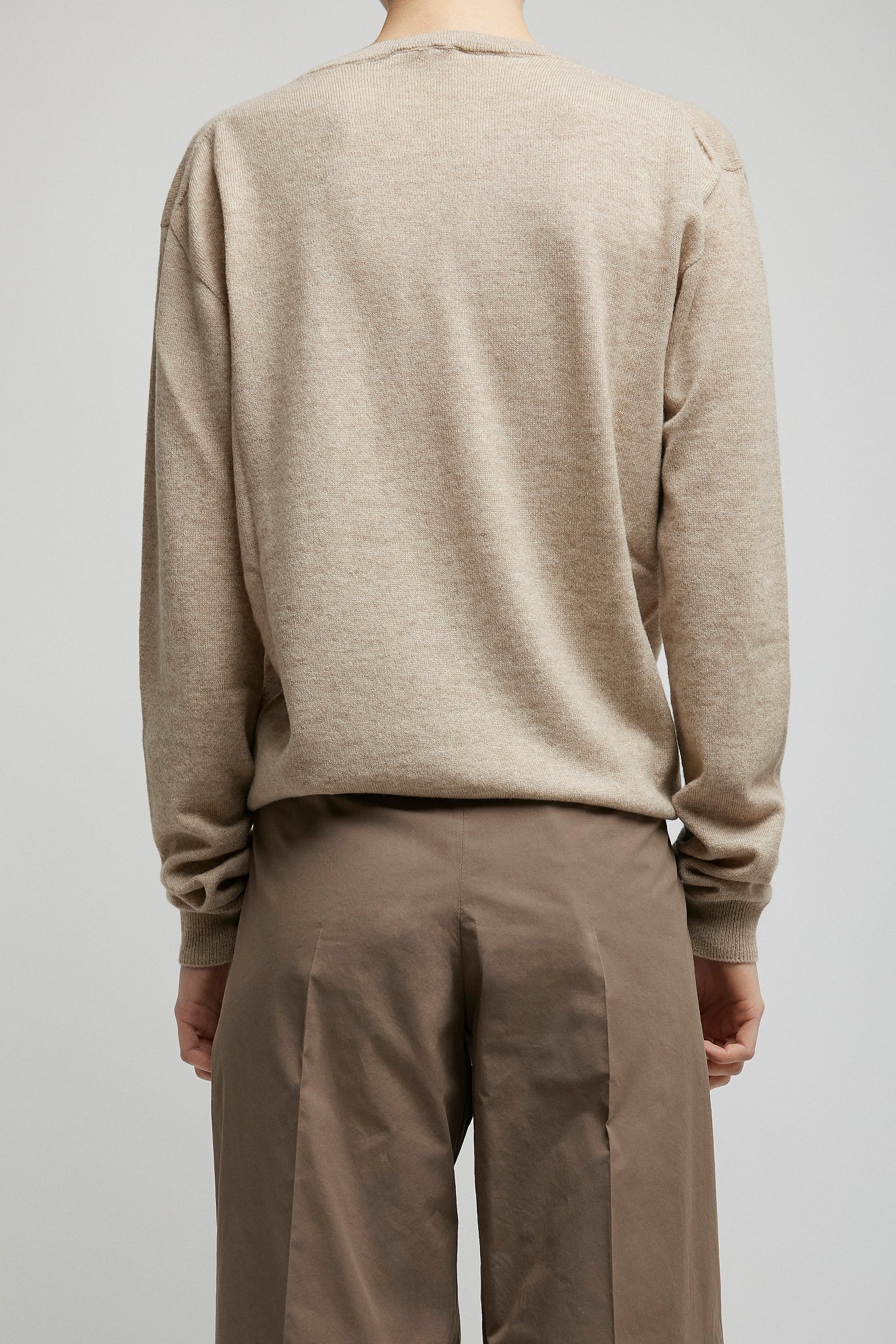 Kisaora beige melange cashmere top