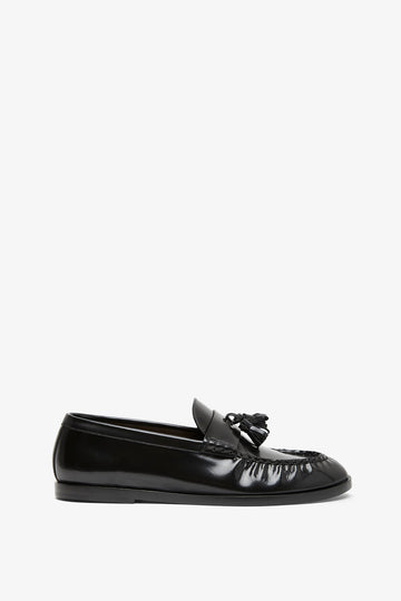 Polished leather loafer