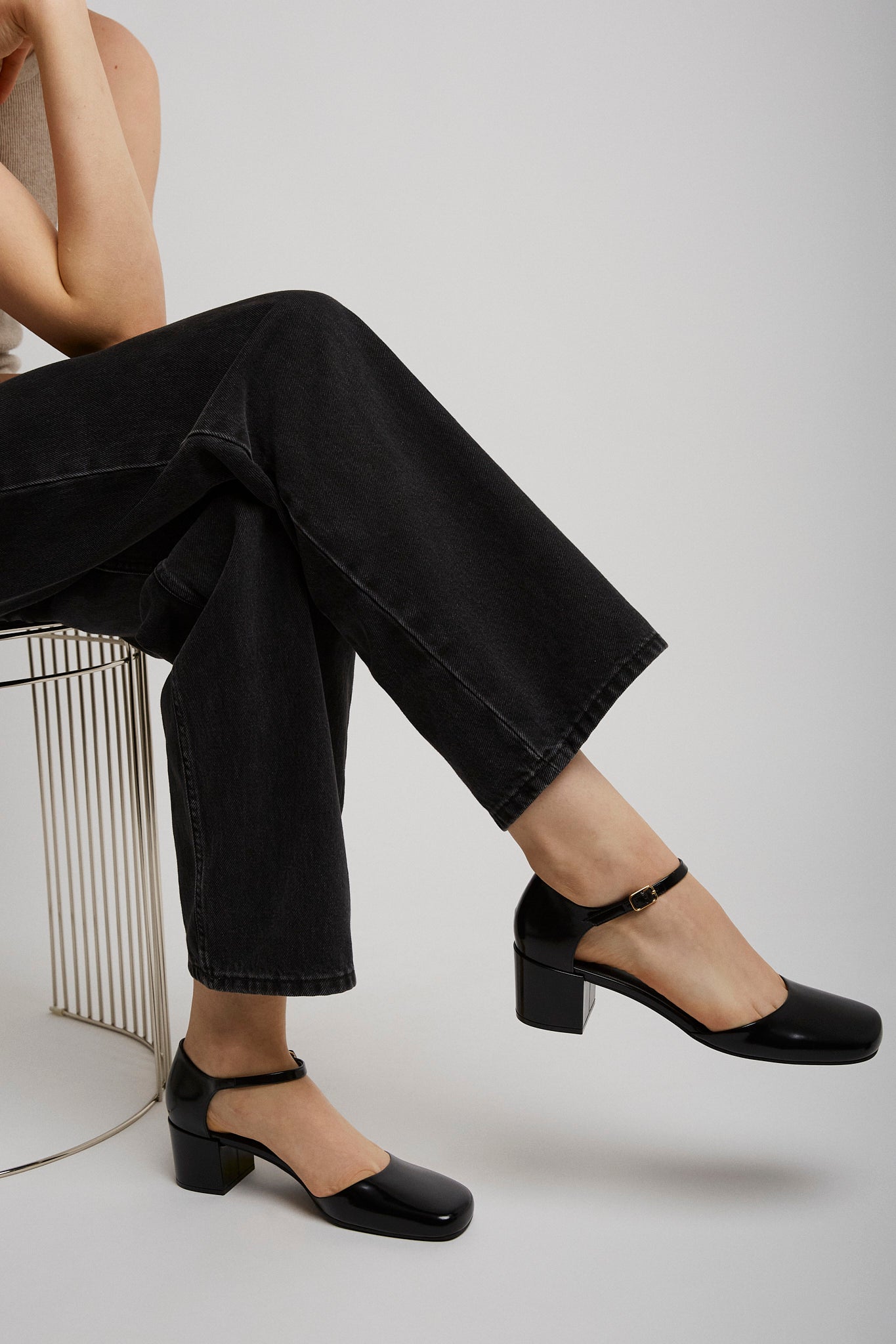 Penelope ankle strap pumps