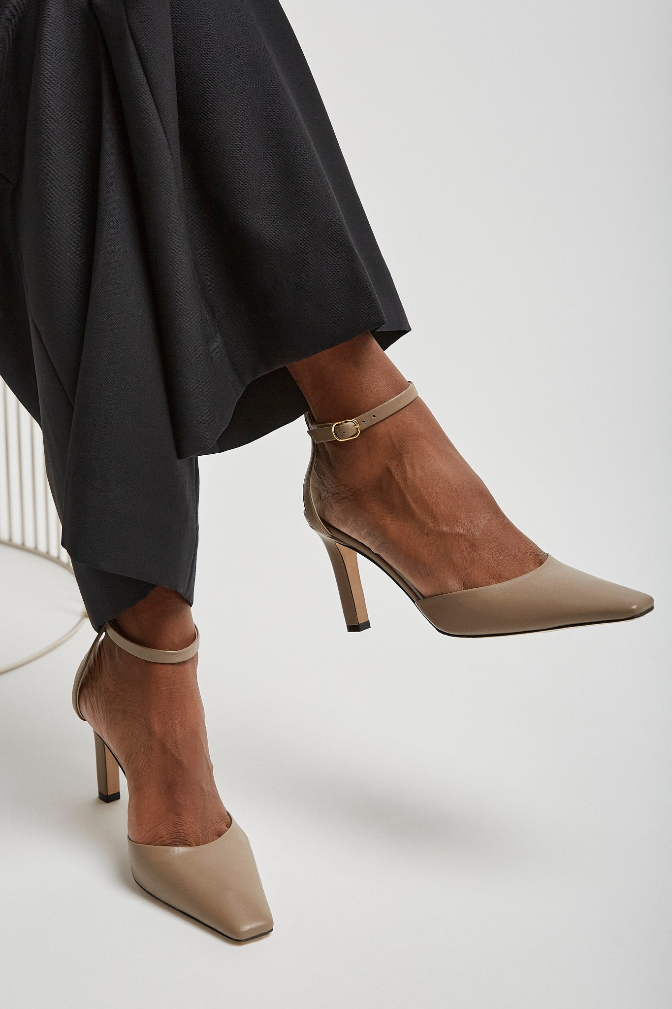 Carla 80 ankle strap pumps
