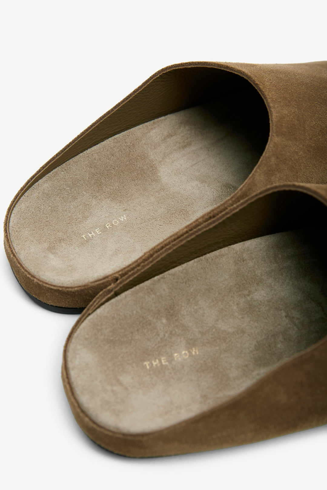 The Row | Hudson military suede slides | Savannahs