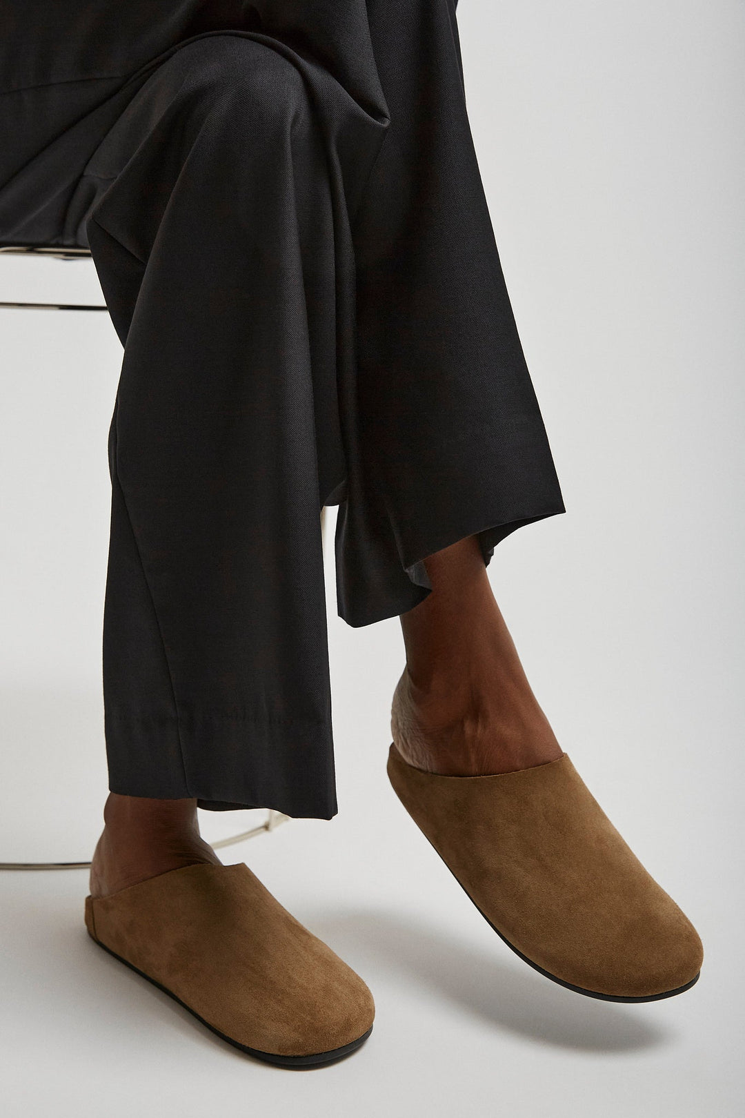 The Row | Hudson military suede slides | Savannahs