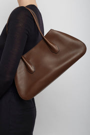 Alger brown leather shoulder bag