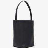 Medium N/S dark pine leather tote bag