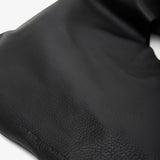 Bindle small black leather bag