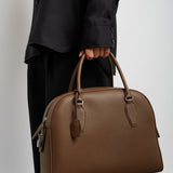 India 12.00 dark olive leather bag