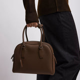 India 10.00 dark olive leather bag