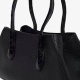 Alger contrast leather shoulder bag