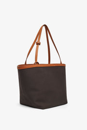 Park tote three brown canvas bag