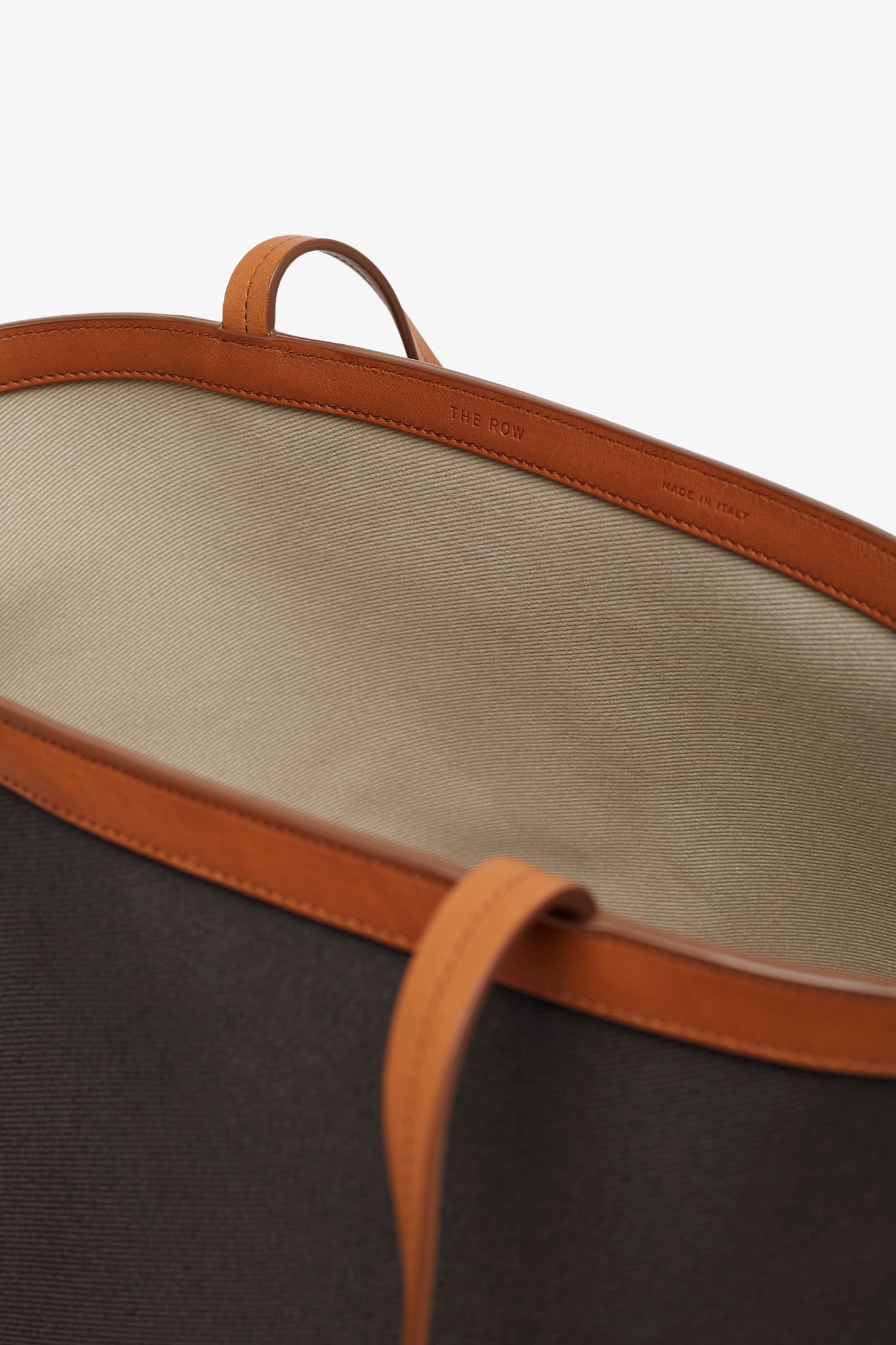 Park tote three brown canvas bag