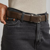 Maxi Classic brown leather belt