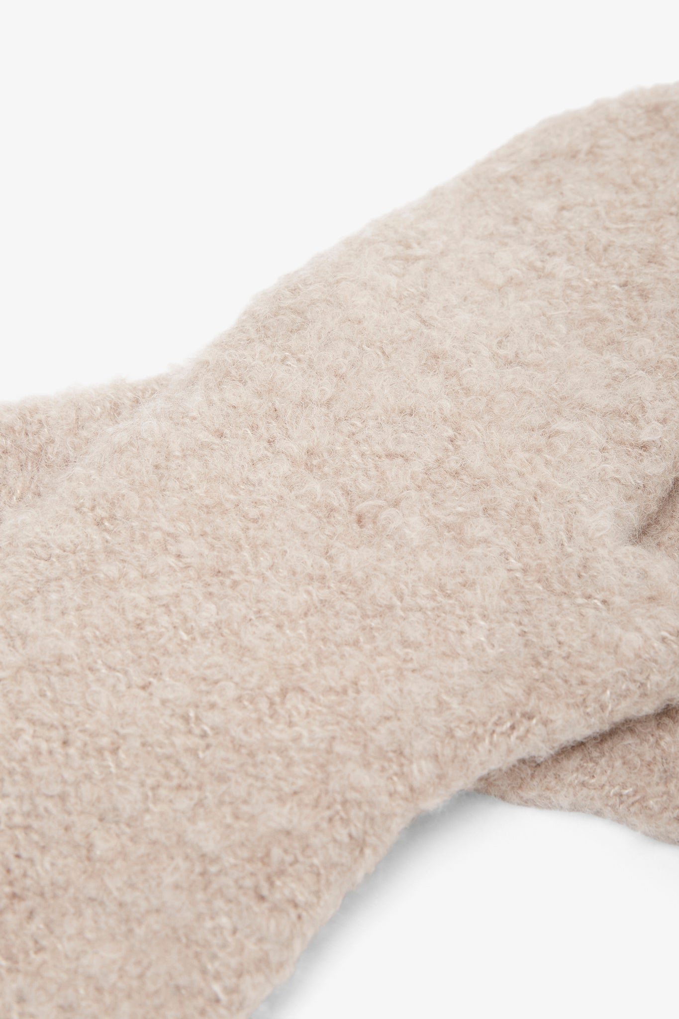 Ladislas beige cashmere mittens