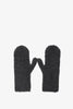 Ladislas faded black cashmere mittens