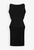 Selima black crepe silk top
