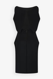 Selima black crepe silk top