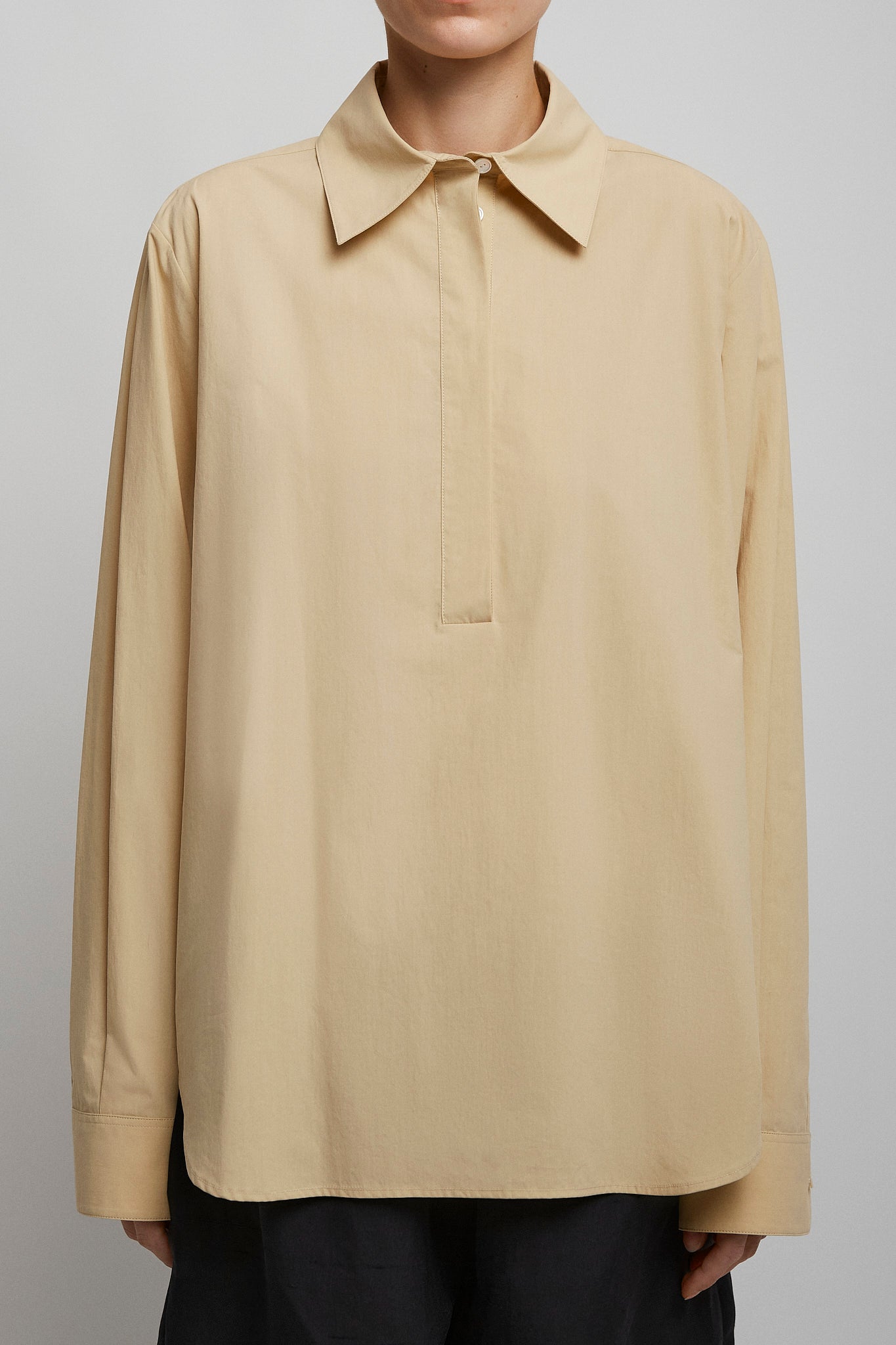 Margan crispy sanded cotton shirt