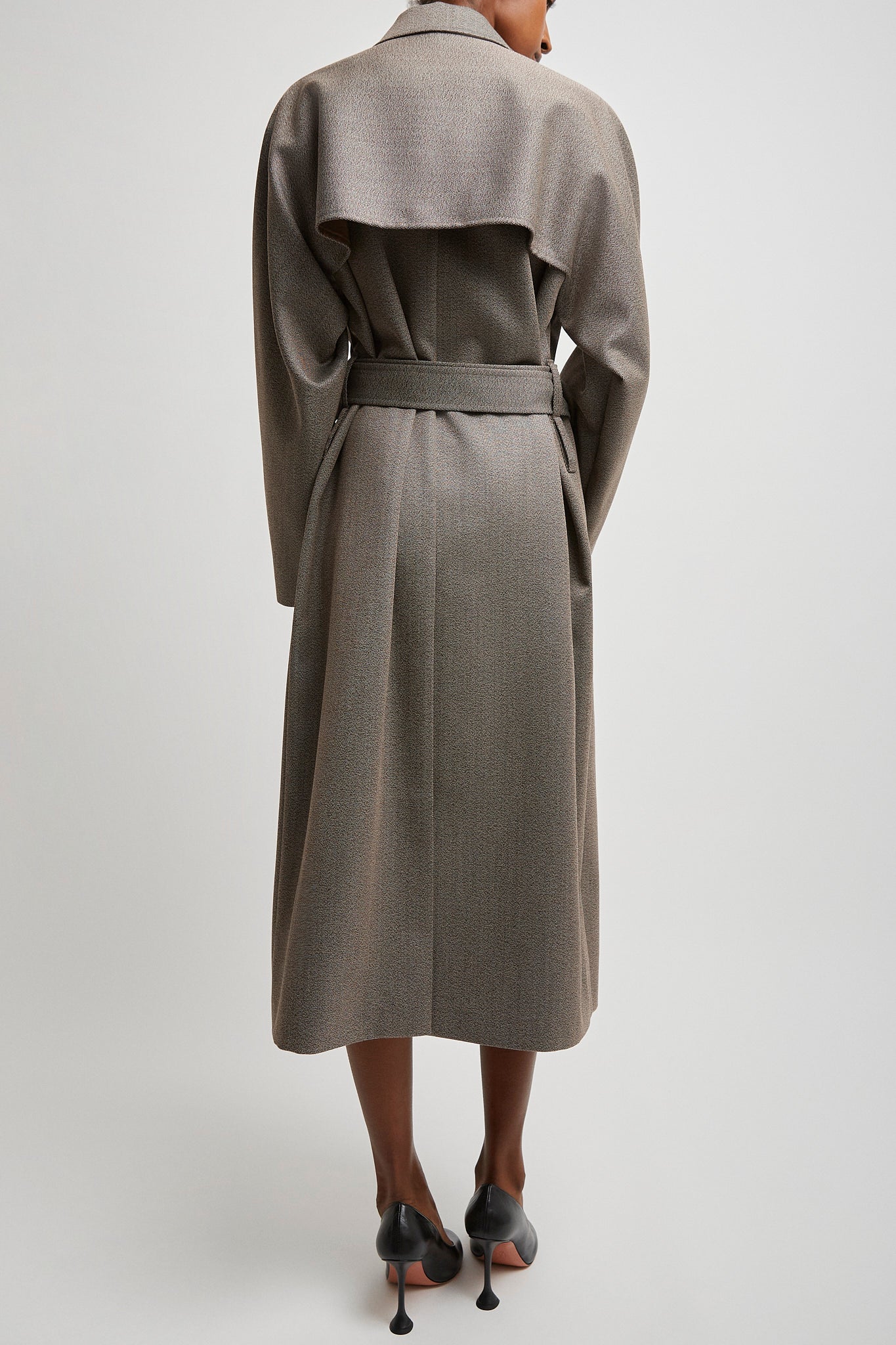 Rhydian wool gabardine coat