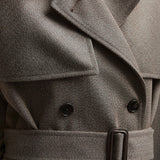 Rhydian wool gabardine coat