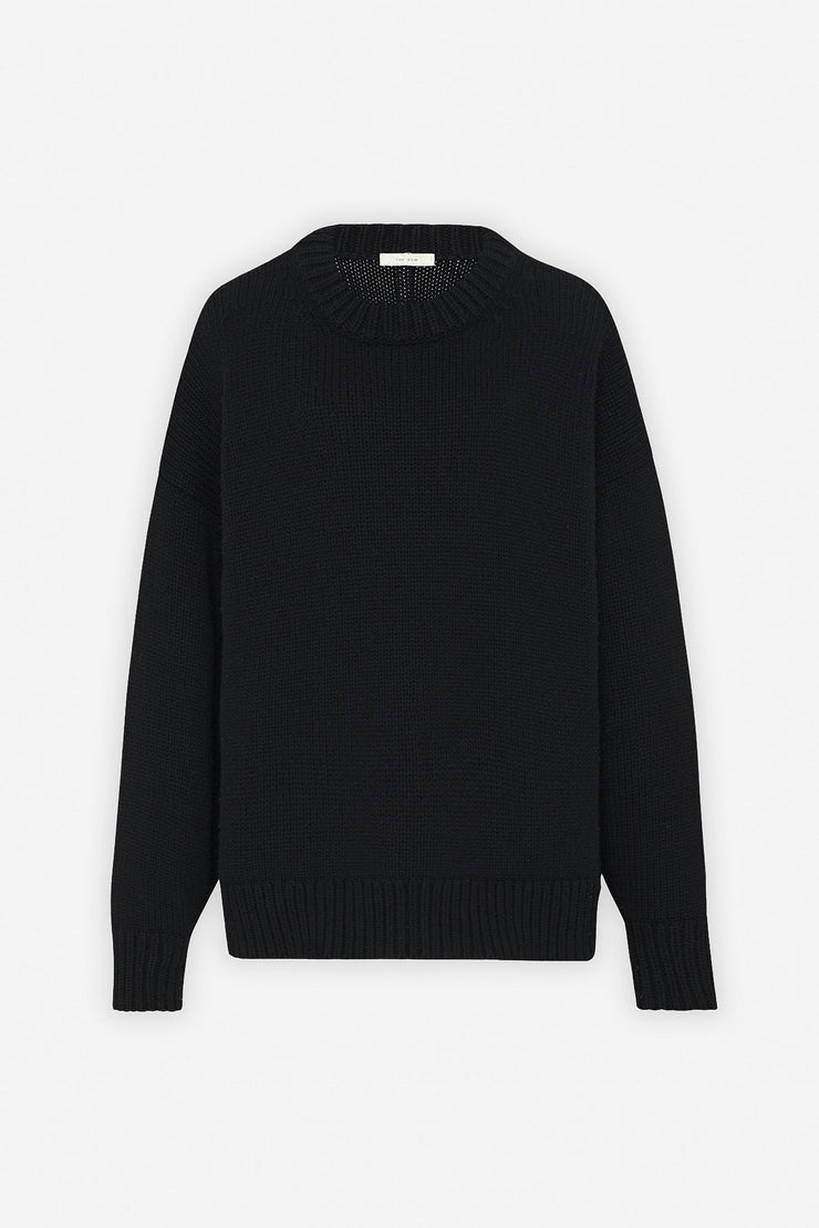 Ophelia black wool cashmere sweater