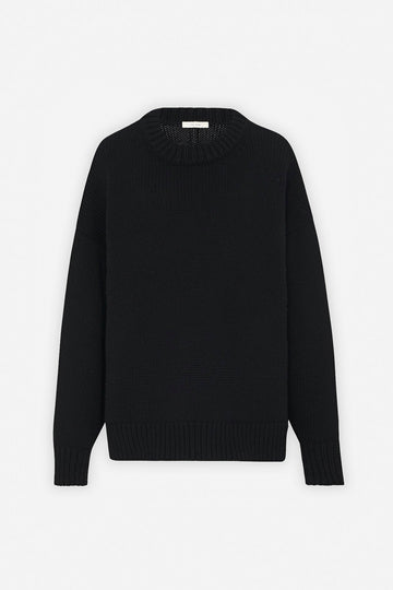 Ophelia black wool cashmere sweater