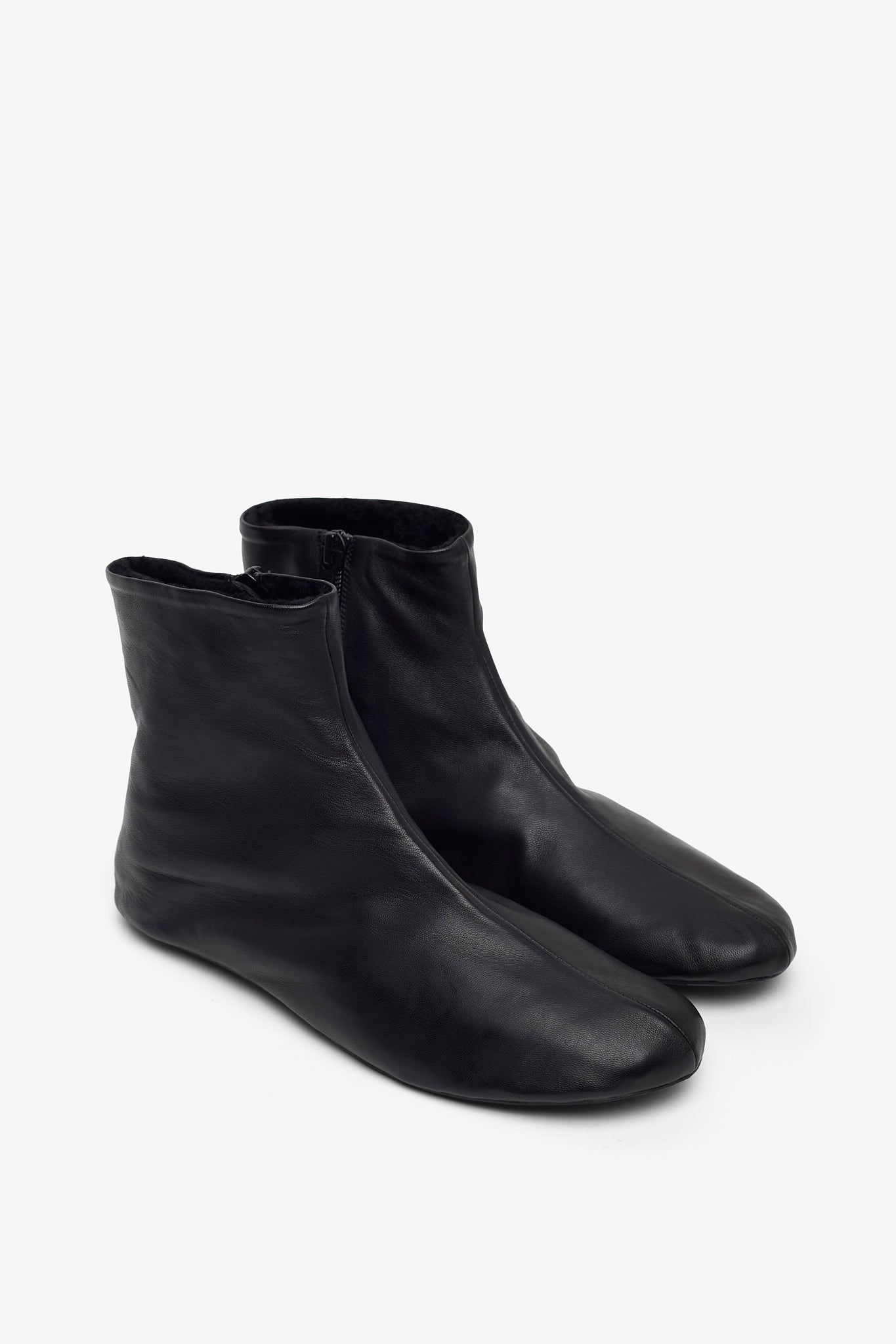 Stella black leather boots