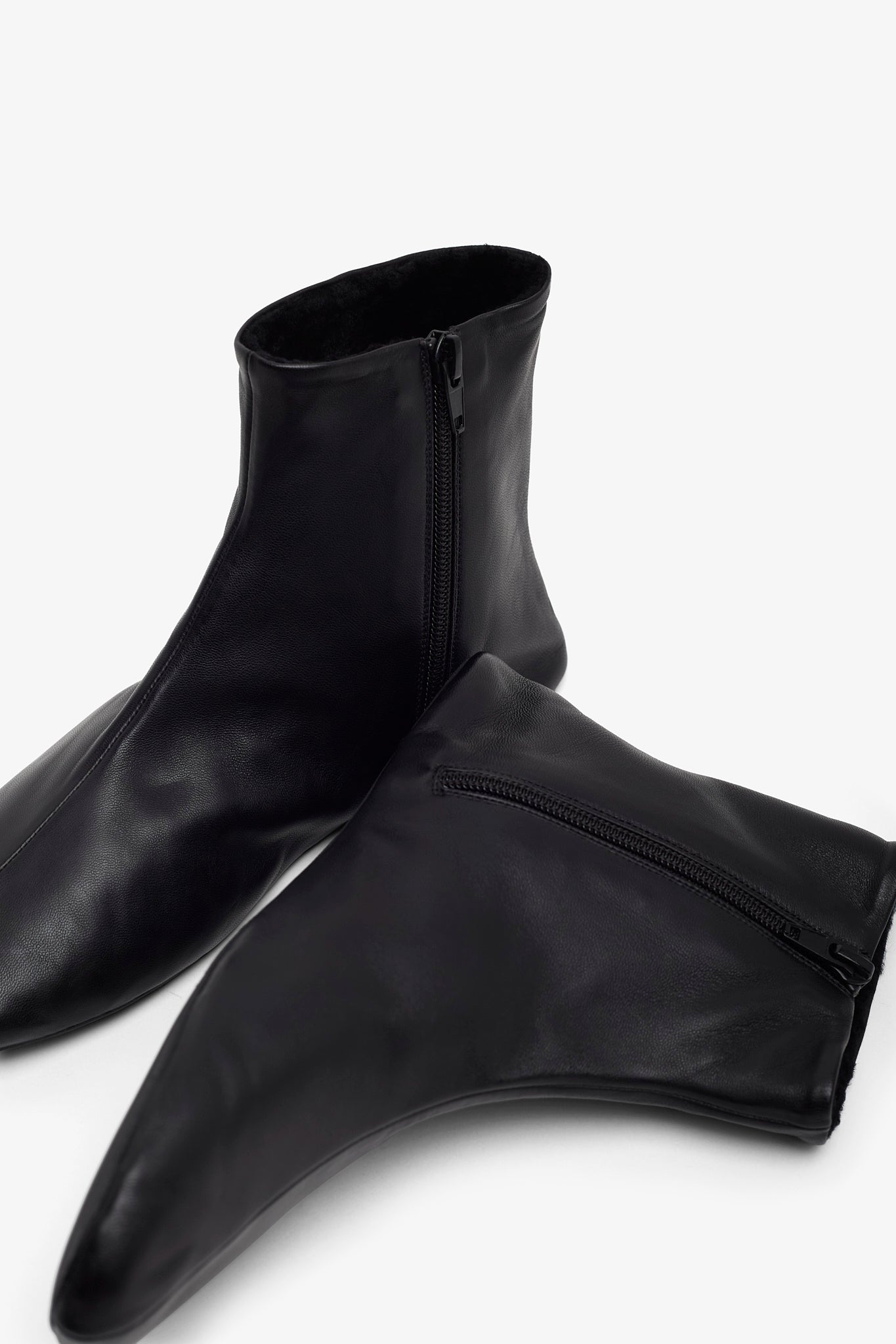 Stella black leather boots