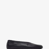 Stella black shearling flats