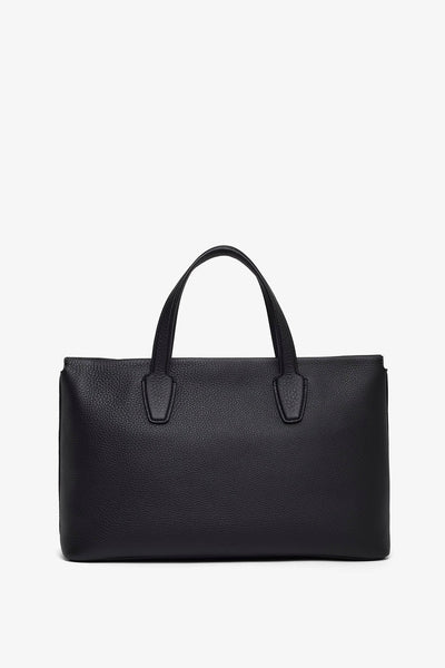 The Row | Marcel black top handle bag | Savannahs