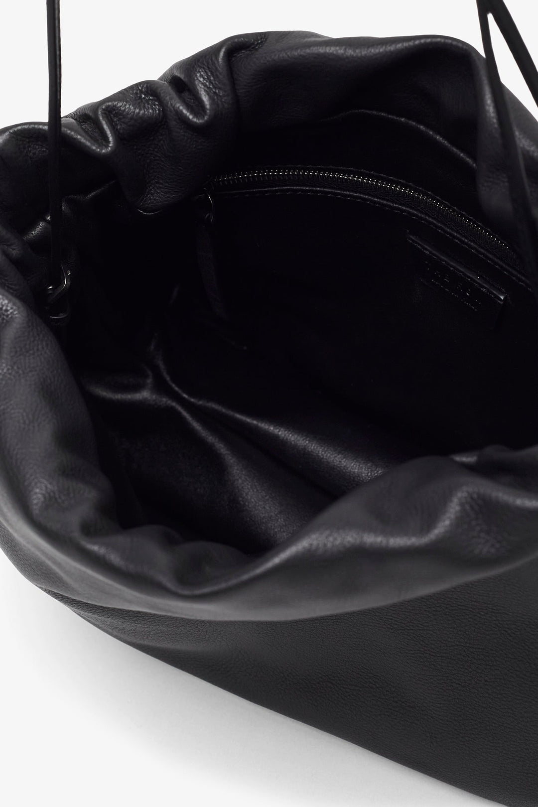 The Row | Large Bourse black leather clutch | Savannahs