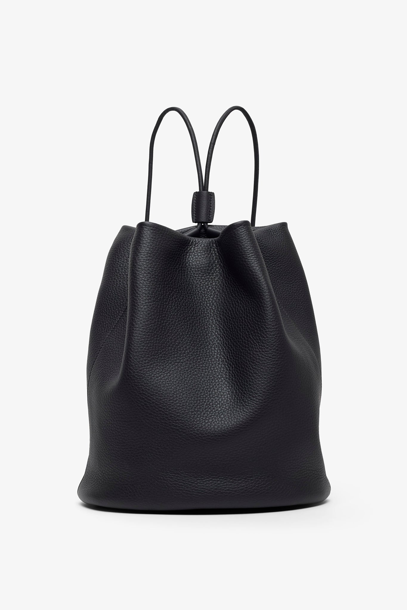 Joe black leather backpack