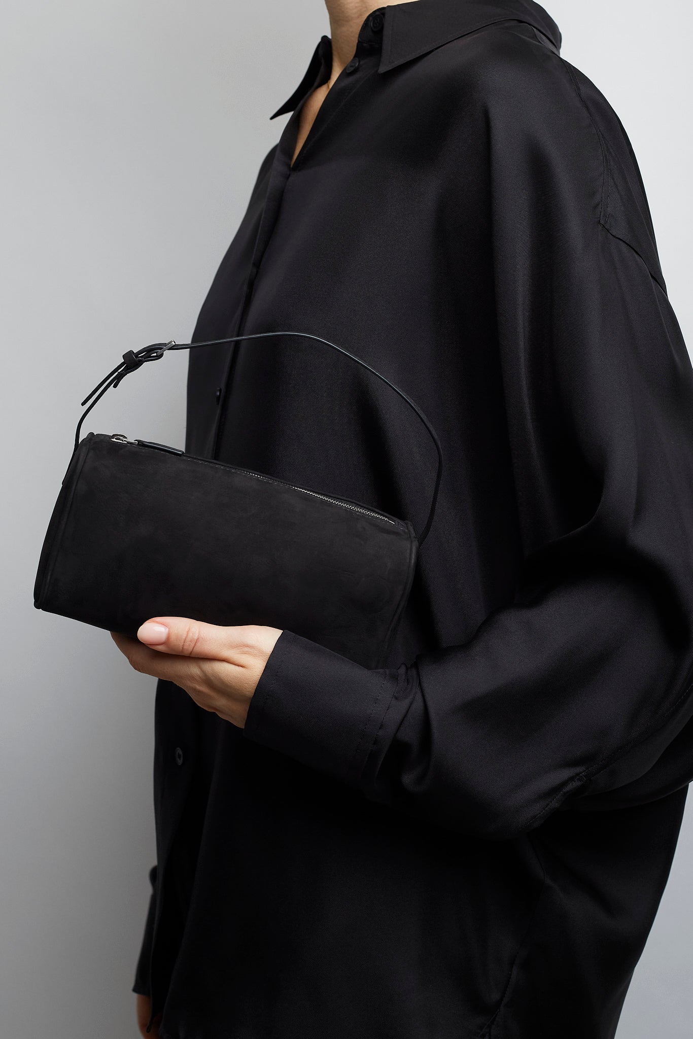 90'S black nubuck bag