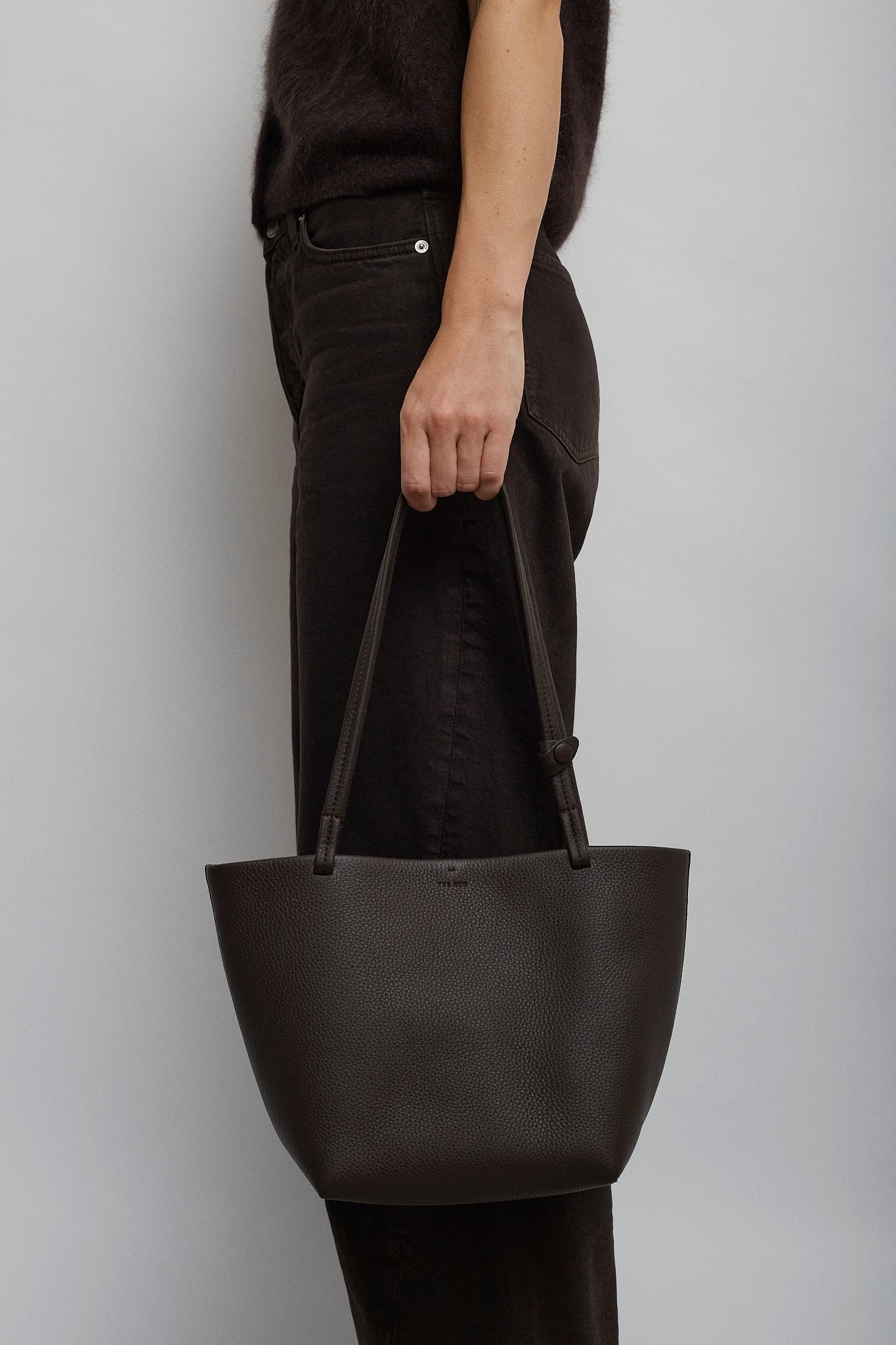 The Row | Medium Park Tote dark brown bag | Savannahs
