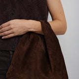 Small Bindle brown suede shoulder bag