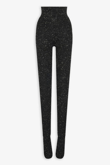 Mumu charcoal melange cashmere tights