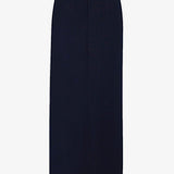 Roux dark navy wool maxi skirt