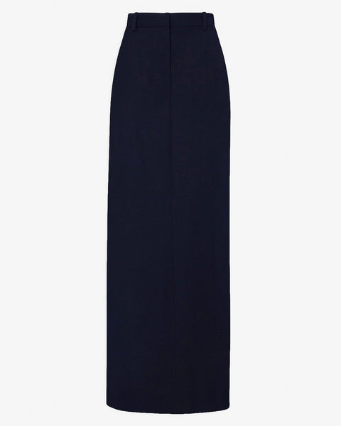 The Row | Roux dark navy wool maxi skirt | Savannahs