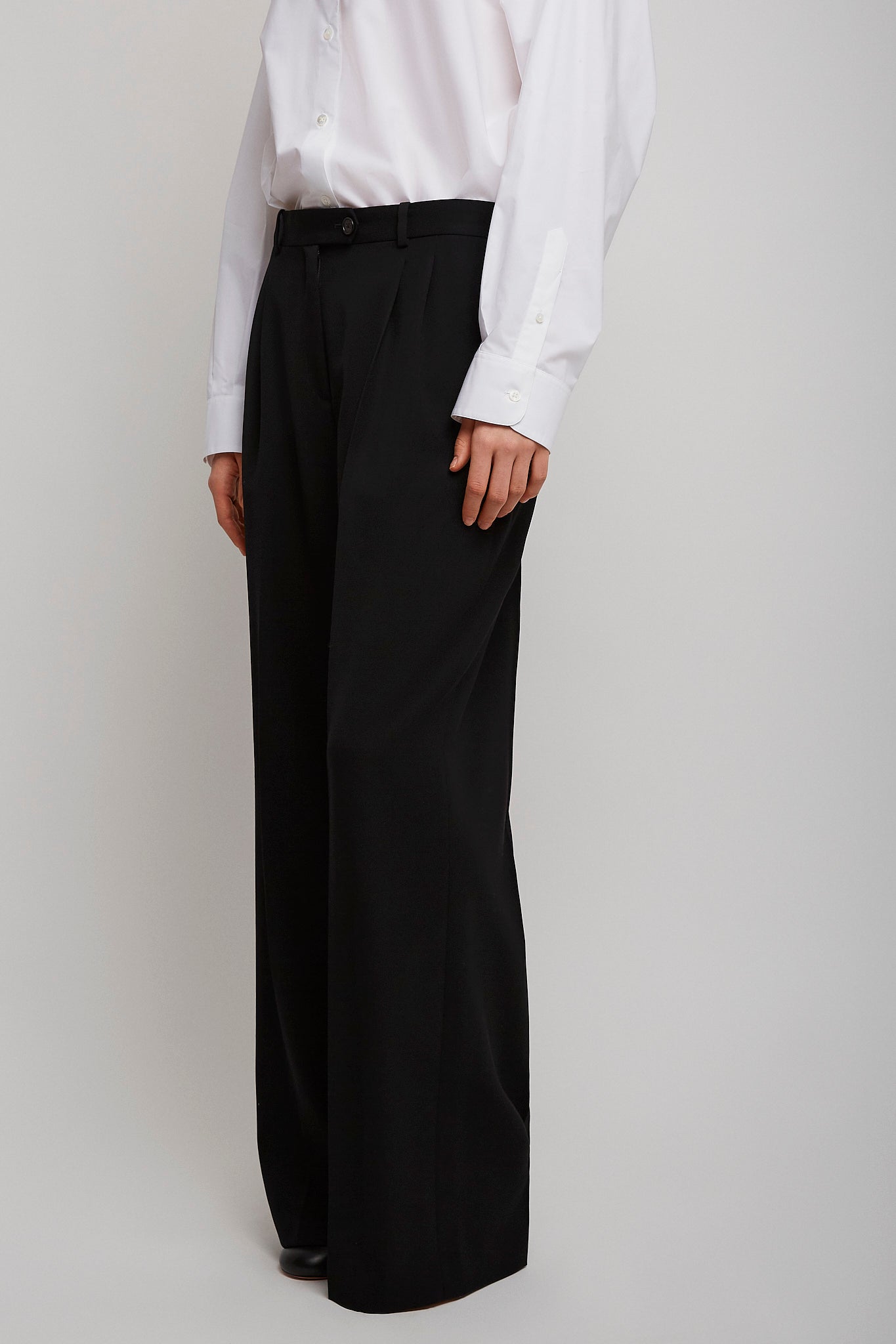 Virgil black wool pants