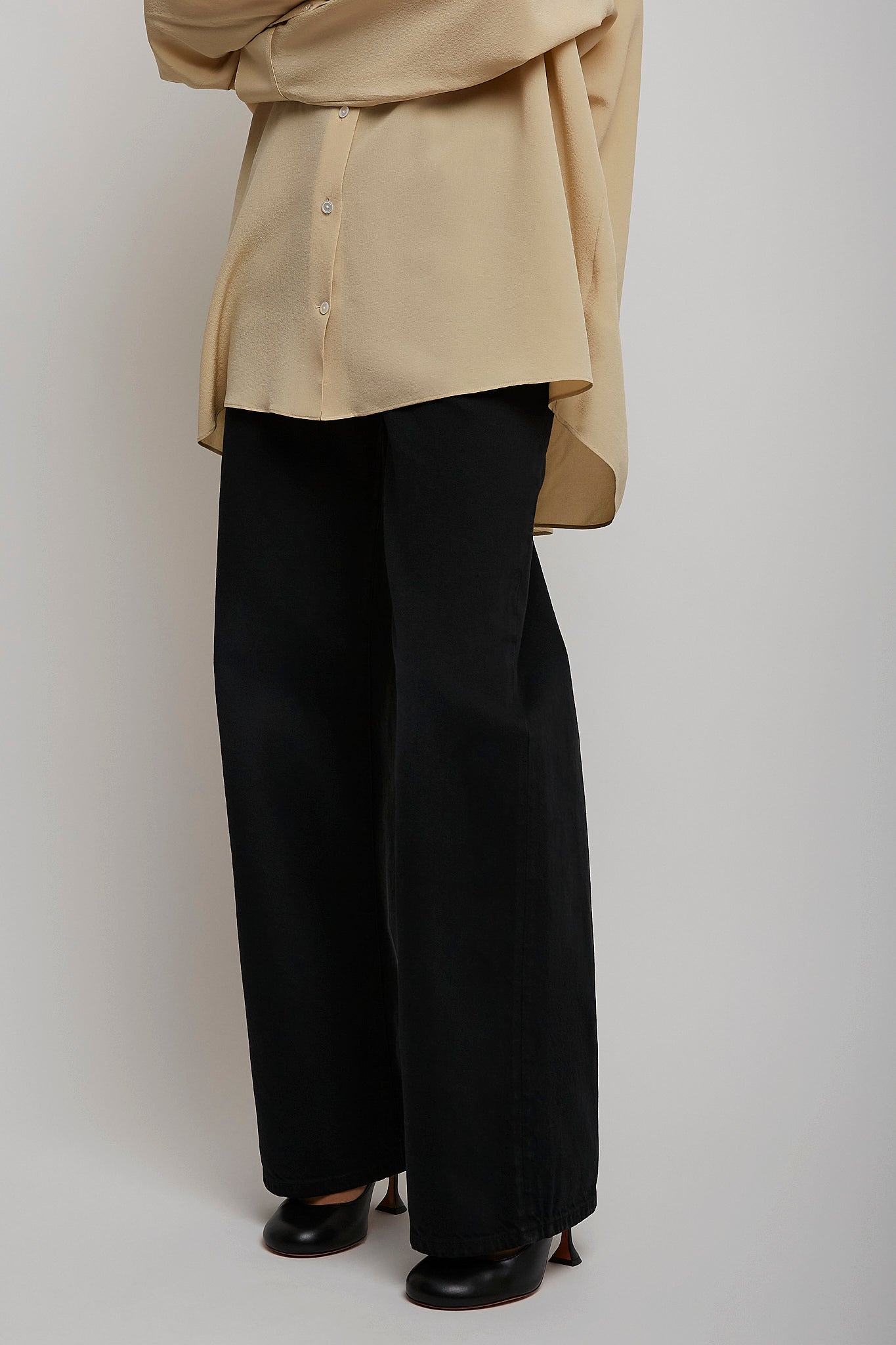 Eglitta black cotton jeans