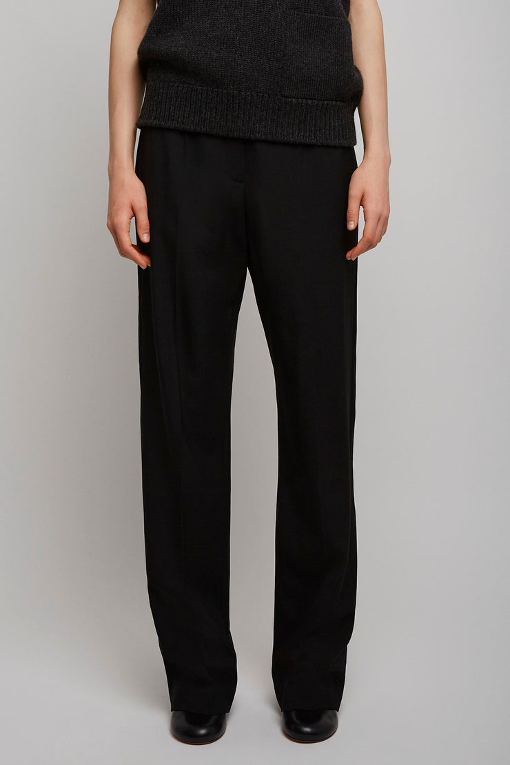 Hiram black wool pants