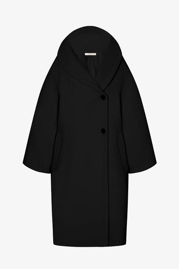 Regino black wool coat