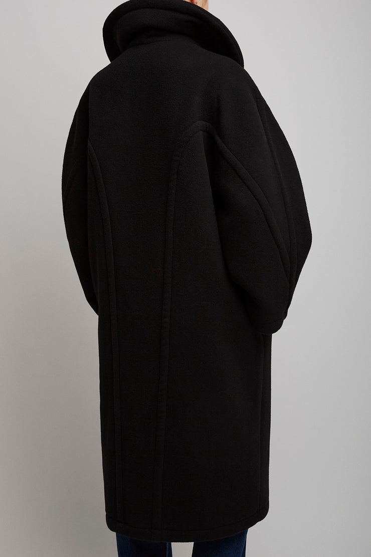 Regino black wool coat