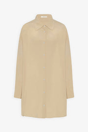 Luka butter beige silk shirt