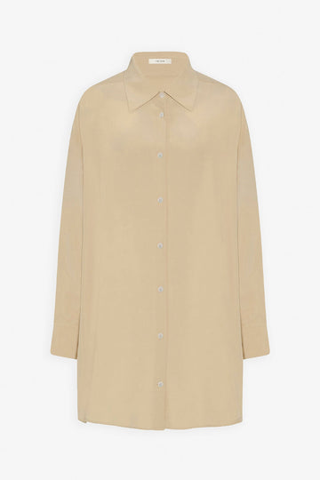 Luka butter beige silk shirt